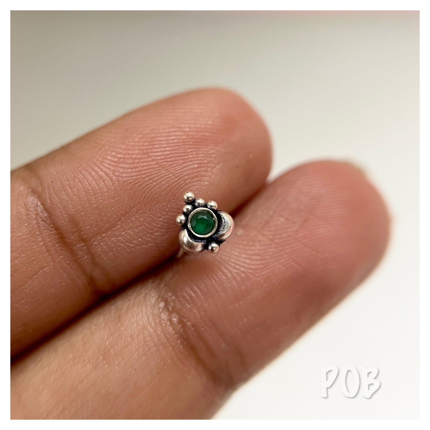 925 sterling silver wire type nosepin POBX9