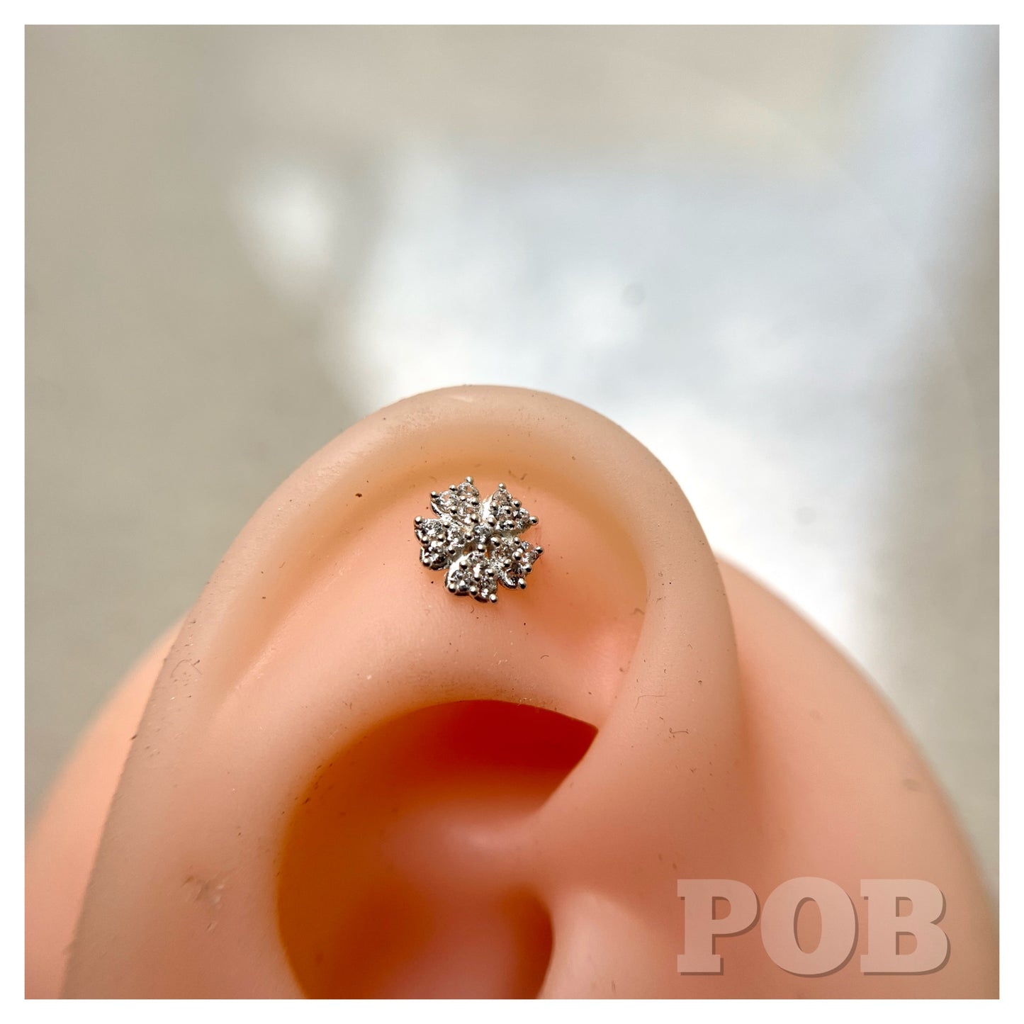 925 sterling silver stud POBX42