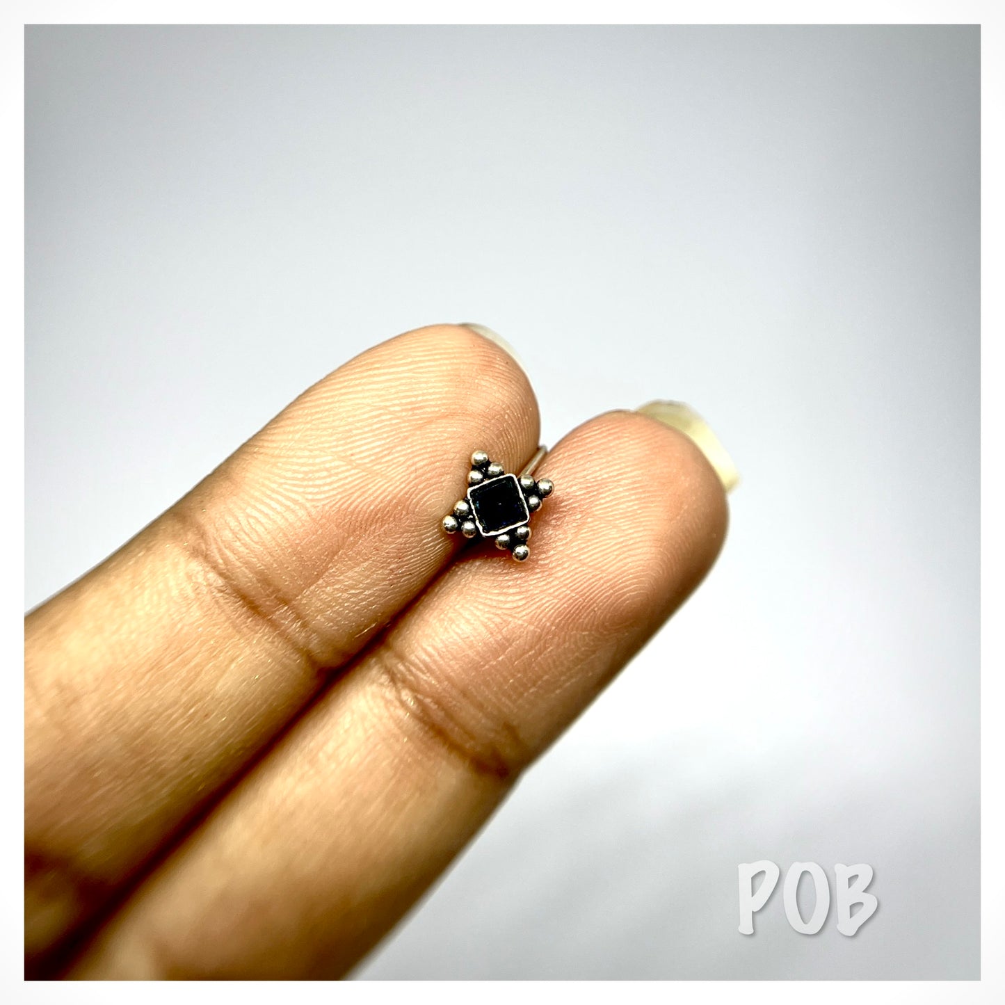 Set of 3, 925 silver wire type nosepin POBX10