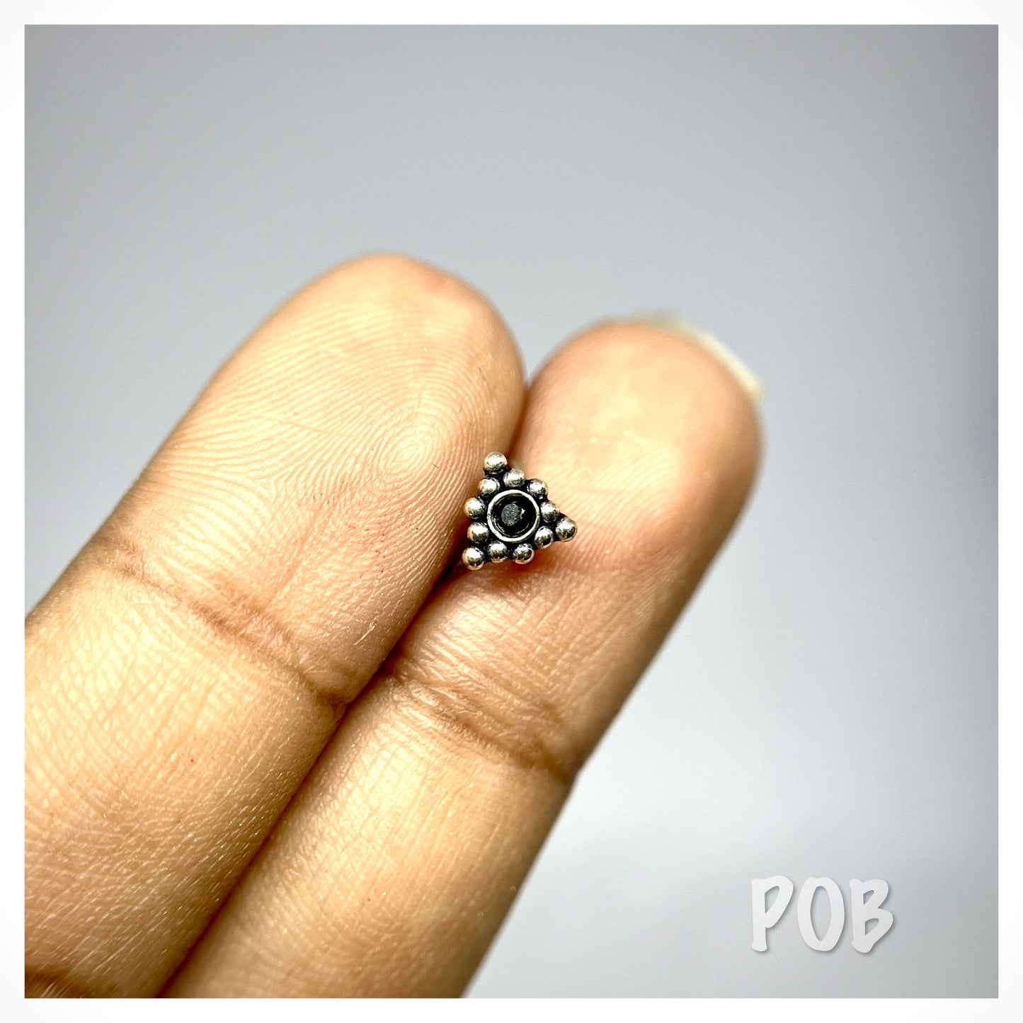 Set of 3, 925 silver wire type nosepin POBX10