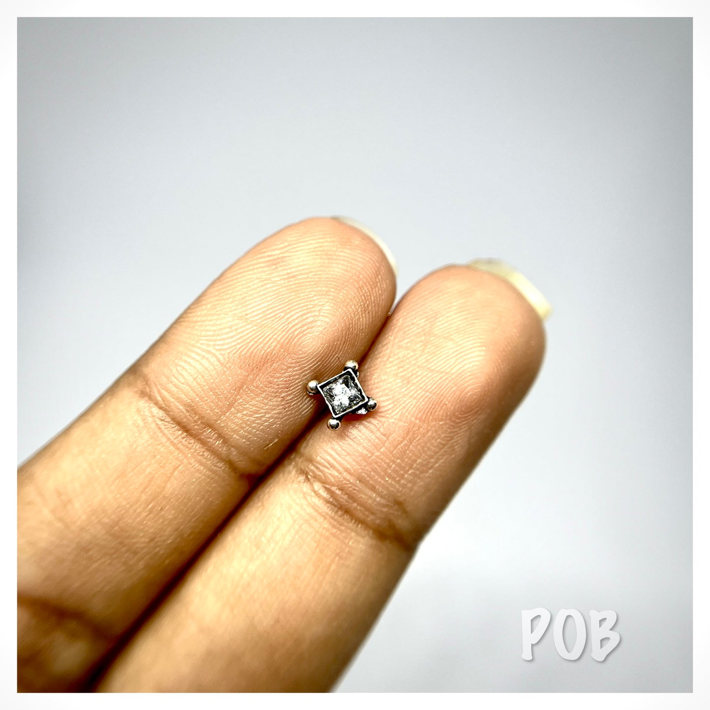 Set of 3, 925 silver wire type nosepin POBX10