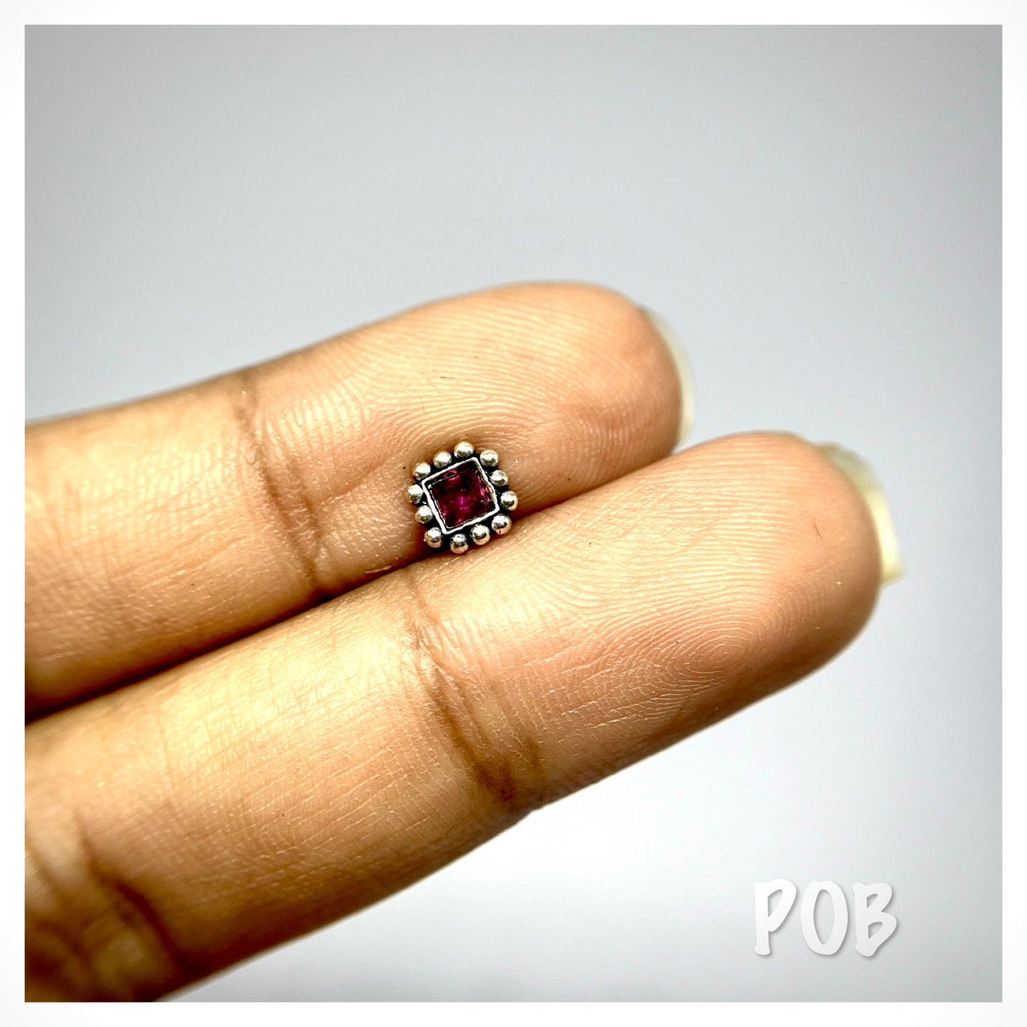 925 sterling silver Wire type nosepin POBX10