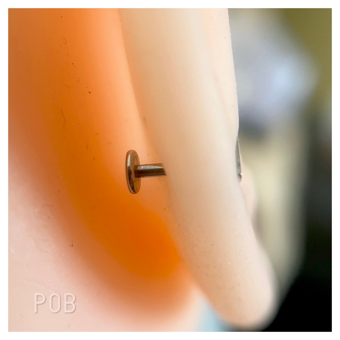 Triangle stainless steel nose pin/secondstud POBX36x