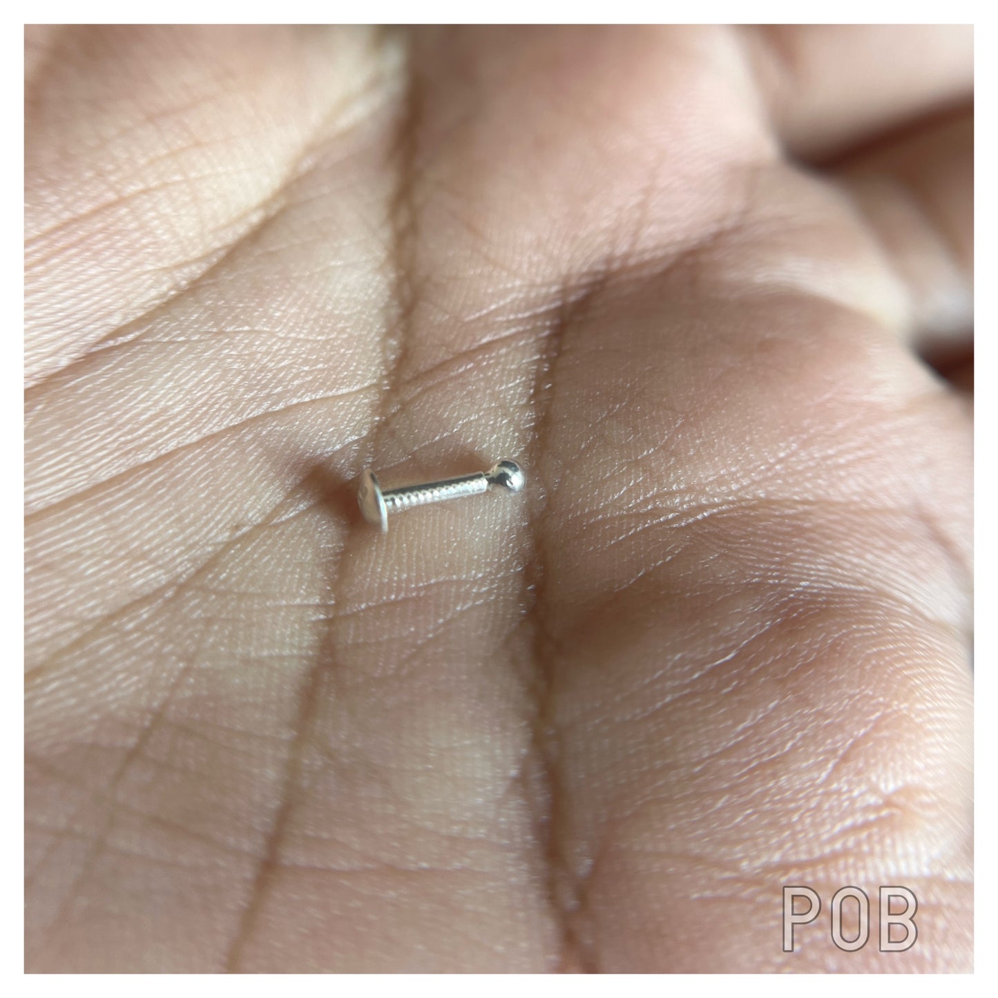 925 sterling silver nose pin small sized POBX01