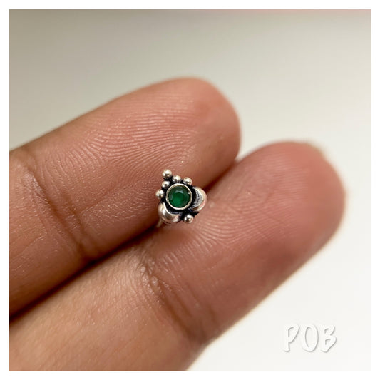 925 sterling silver wire type nosepin POBX9
