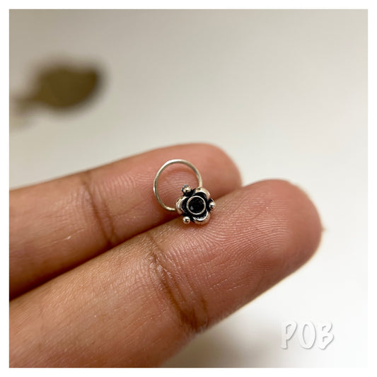 925 silver wire type nose pin POBX9
