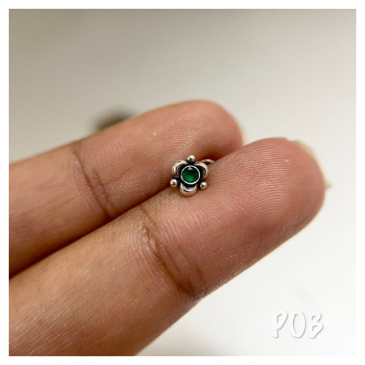 925 silver wire type nose pin POBX9