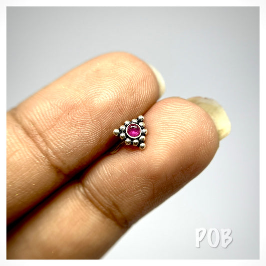 925 sterling silver wire type nosepin POBX10