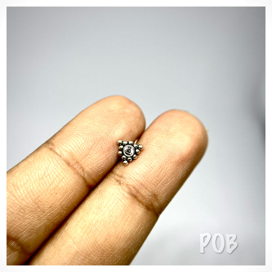 925 sterling silver nosepin POBX10