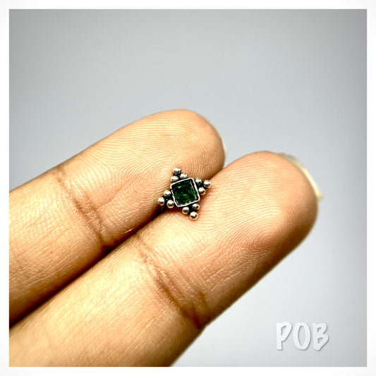925 sterling silver wire type nosepin POBX10