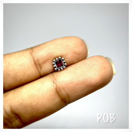 925 sterling silver Wire type nosepin POBX10