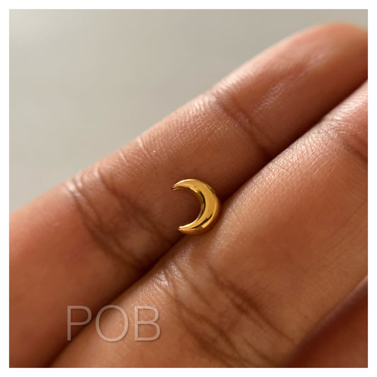 Gold stainless steel long lasting piercing jewellery POBX19