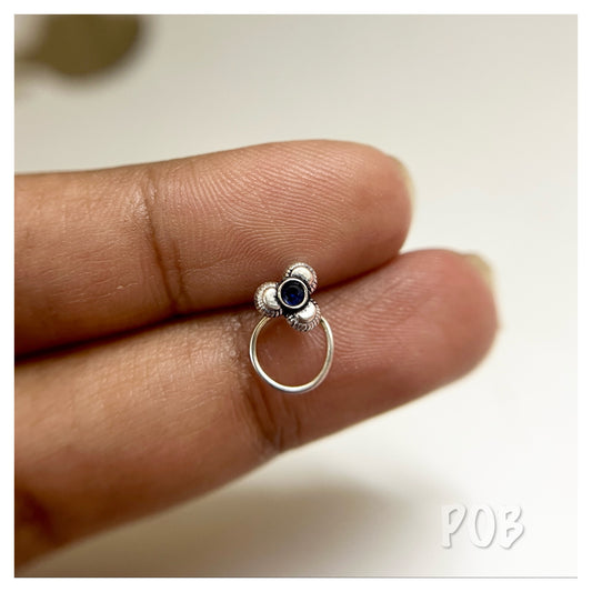 925 silver wire type nosepin POBX9