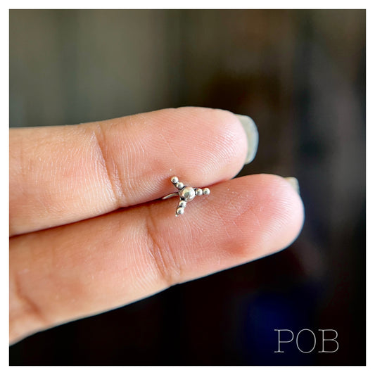 925 sterling silver nosepin POBX15