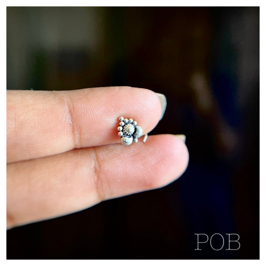 925 sterling silver nosepin POBX14