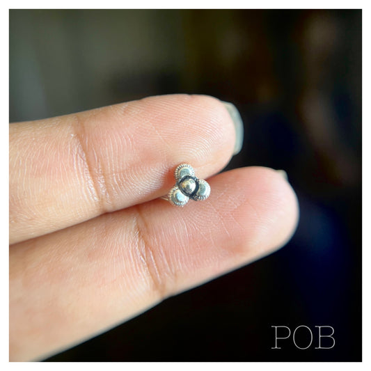 925 sterling silver nosepin POBx14