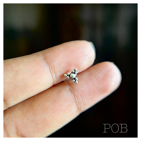 925 sterling silver nosepin POBX15