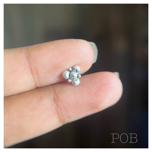 925 Sterling silver nosepin POBX13