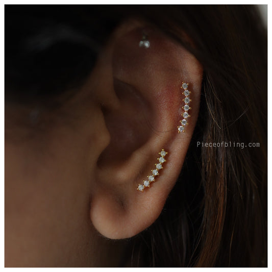 GOLD ANTI TARNISH SECOND STUDS PAIR