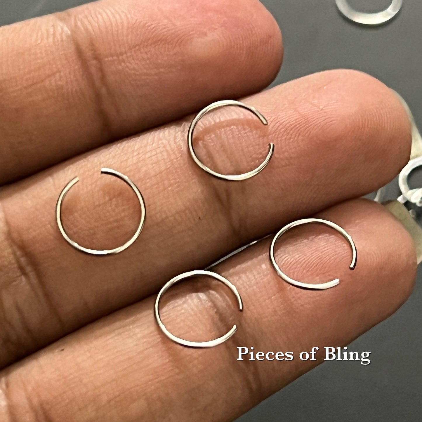 Simple silver ring stainless steel 8mm(each)